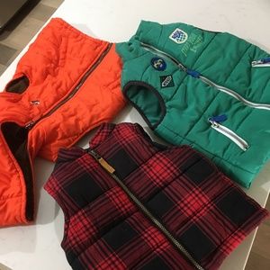 Toddler's puffy vests